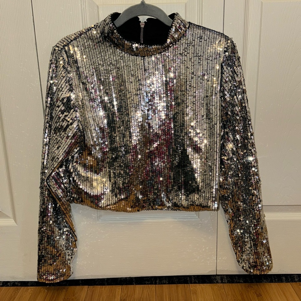glamorous brand sequin top